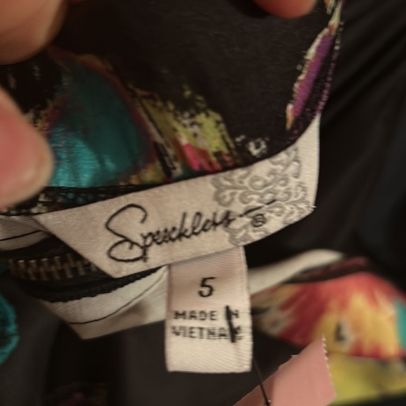 Colorful strapless dress - Picture 4 of 4